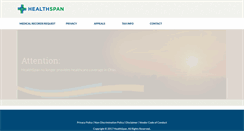 Desktop Screenshot of healthspan.org